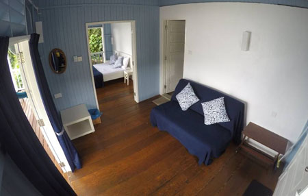 BAMBOO HILL - Room #3 - 1 x double bed + 1 x single bed-View1